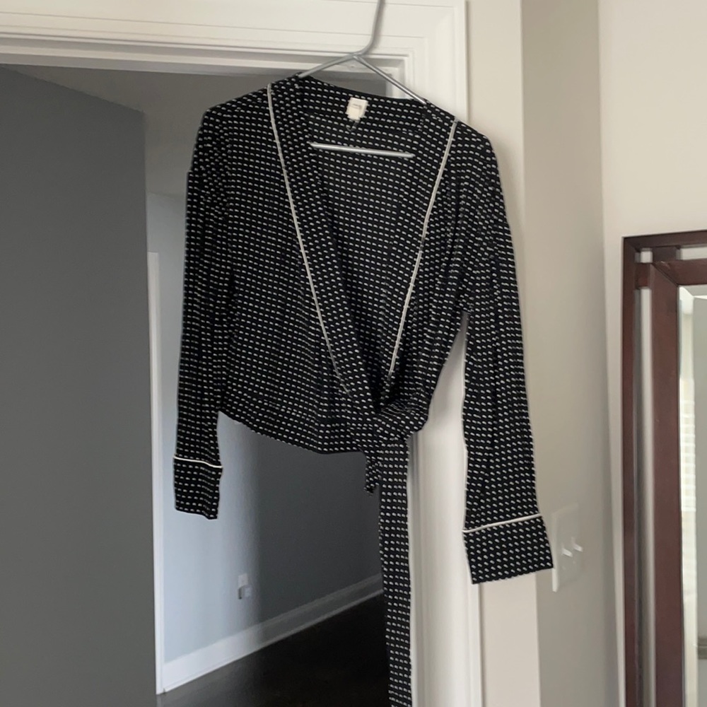 Black and white tie shirt